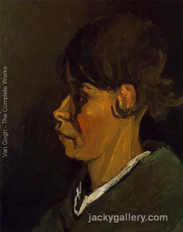 Head of a Peasant Woman, Left Profile, Van Gogh painting